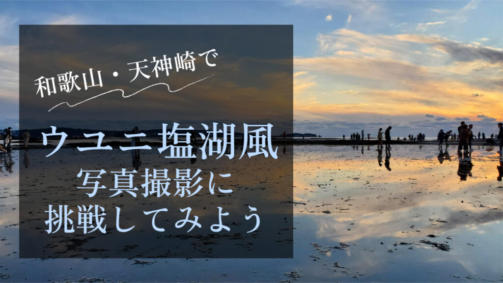 田辺市の天神崎でウユニ塩湖風の写真撮影にチャレンジしてみよう